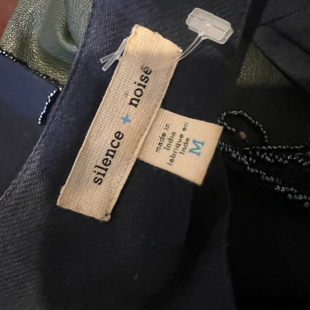 Y2k Silence + Noise Embellished Open Front Beaded… - image 4